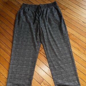 Women’s Black and Grey Checkered Pants